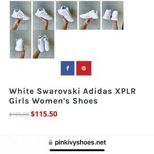 adidas white pinkivy sneakers